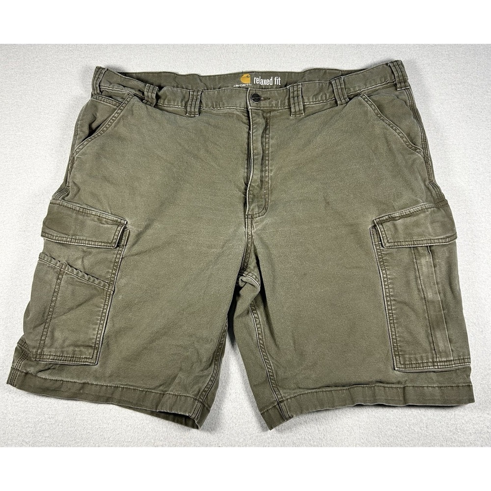 Carhartt Mens Relaxed Fit Cargo Shorts Green Size 44 Style 103542